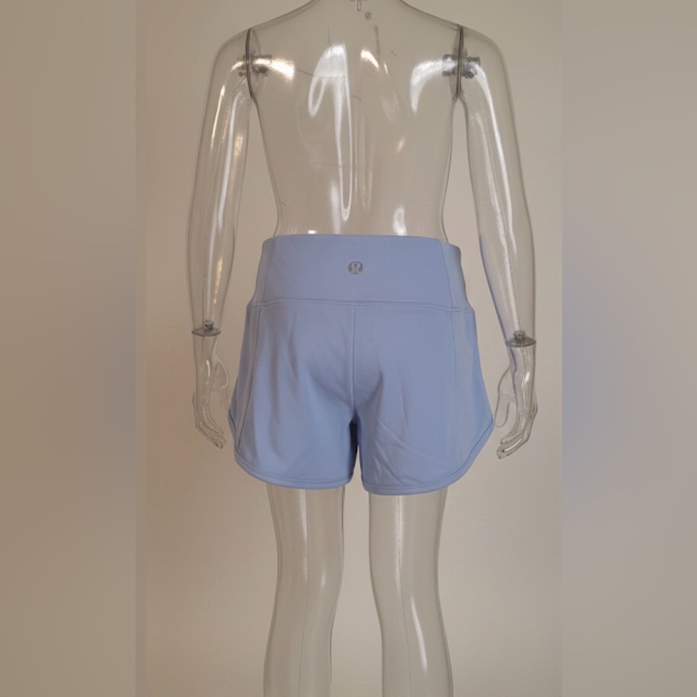 lululemon‎ athletica Light Blue Athletic Girls Shorts Sz 7/8 H8kibg Casual